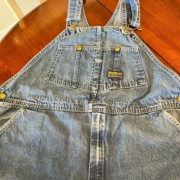 VTG Oshkosh BGosh Overalls Men's 42x30 Bibs Sanforized Union Made Vestbak USA - Picture 5 of 11